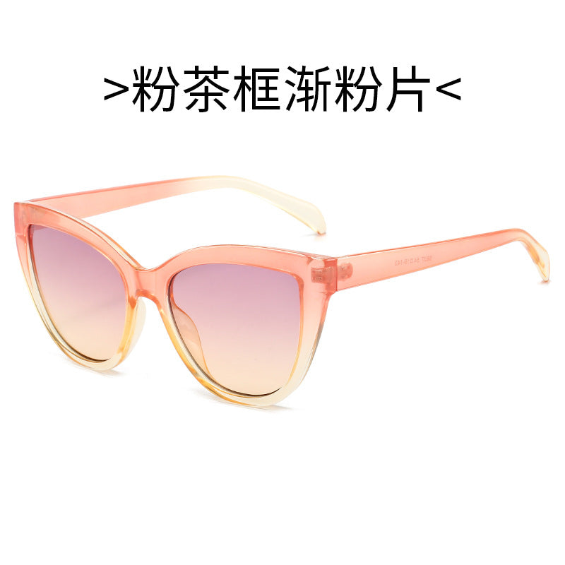 Women's Cat-Eye Sunglasses with Transparent Frame and UV Protection Kalsten