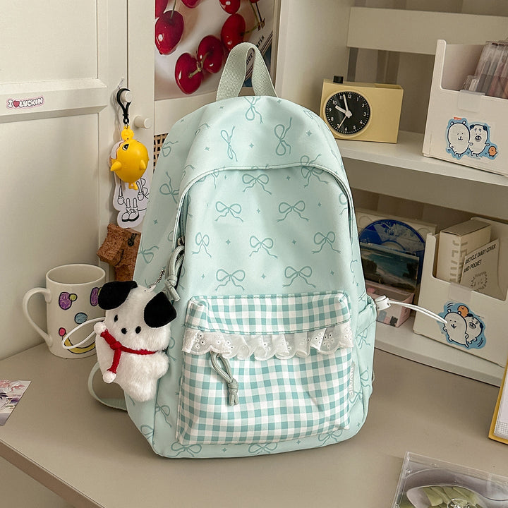 Cute Character-Embellished School Backpack
