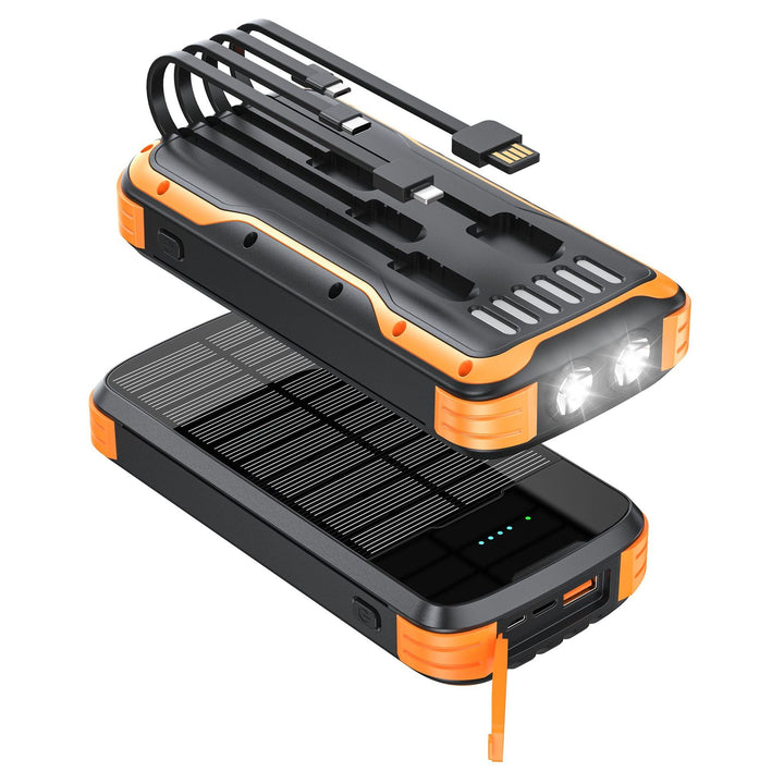 Solar Powerbank with Integrated LED Light and Multiple Charging Ports Kalsten