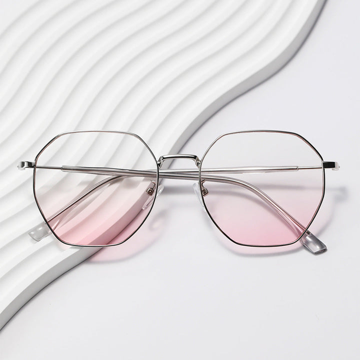 Women fashionable octagonal sunglasses with trendy metal frame Kalsten
