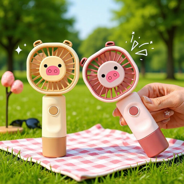 Unisex Portable Hand Fan in Cute Bear Pattern Kalsten