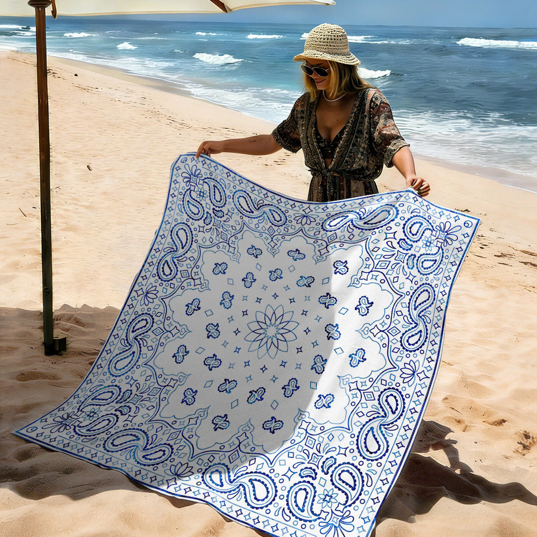 Mandala Design Beach Mat Kalsten