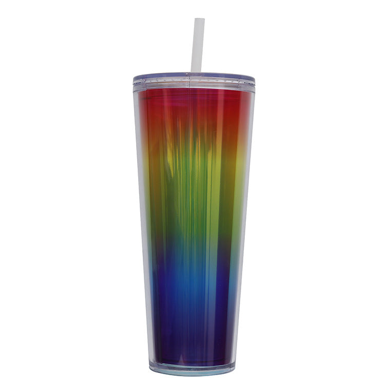 Women's Glittering Drinking Cup with Straw Kalsten