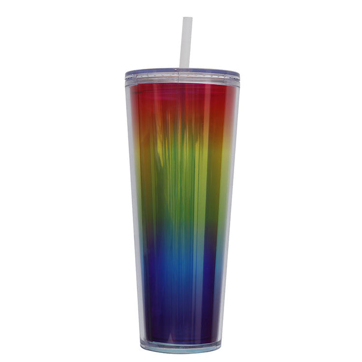 Women's Glittering Drinking Cup with Straw Kalsten