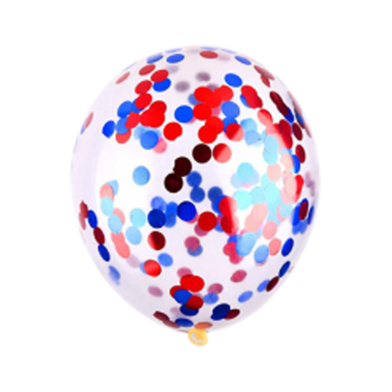 Unisex latex balloon printed with patriotic USA heart and lettering design Kalsten