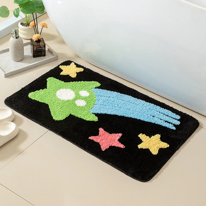 Decorative Space-Themed Bath Mat Kalsten