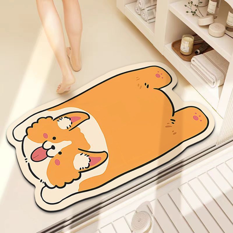 Playful Lion-Themed Bath Mat Kalsten
