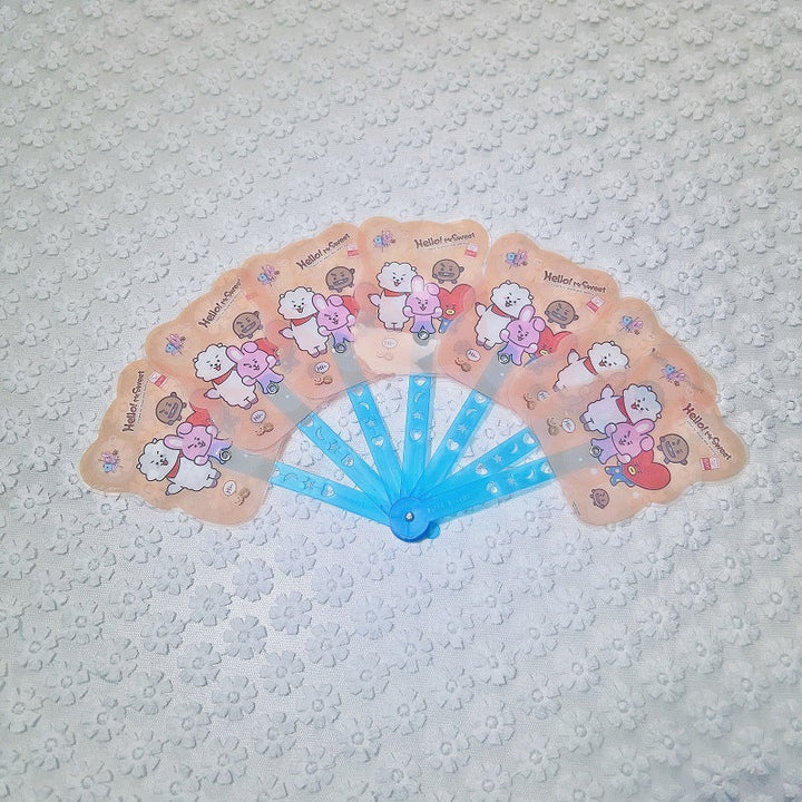 Ladies fan with colorful animal motifs Kalsten