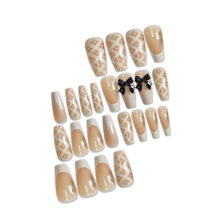 Elegant Long Length Press-On Nail Art Kalsten