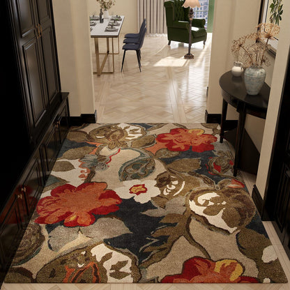 Luxurious Floral Pattern Area Rug Acalora
