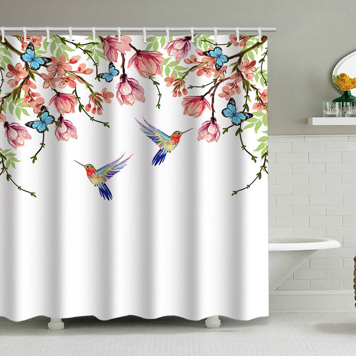 Artistic Nature-Themed Shower Curtain Kalsten