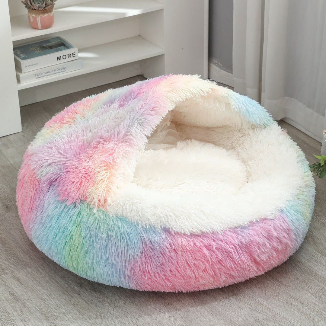 Women's cozy round pet bed Kalsten