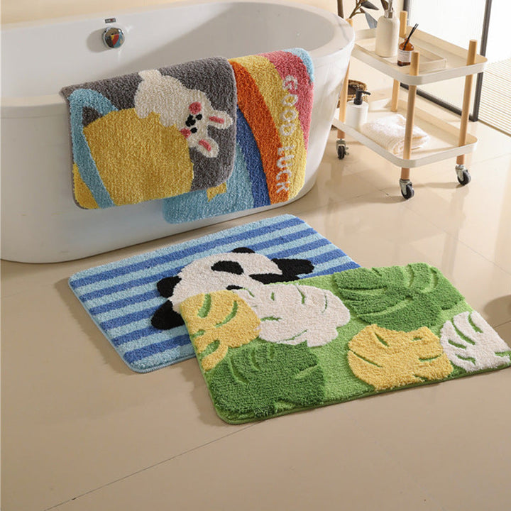 Mermaid-Themed Plush Bath Rug Kalsten