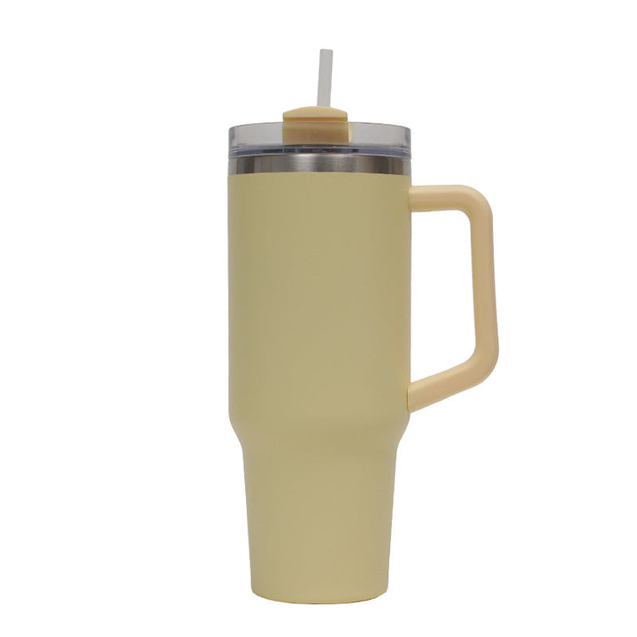 Women's Thermo Drinking Cup with Ergonomic Handle and Practical Straw Kalsten