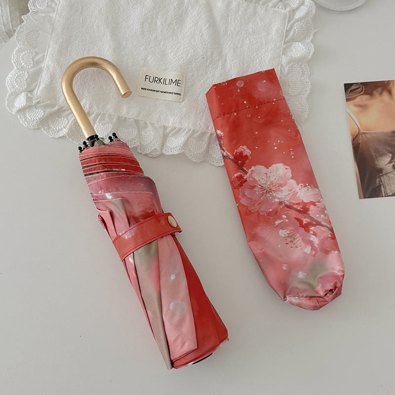 Ladies Foldable Umbrella with Innovative Flower Design Kalsten