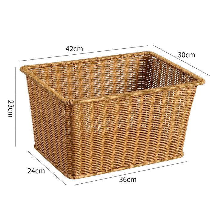 Handwoven Rectangular Storage Basket Kalsten
