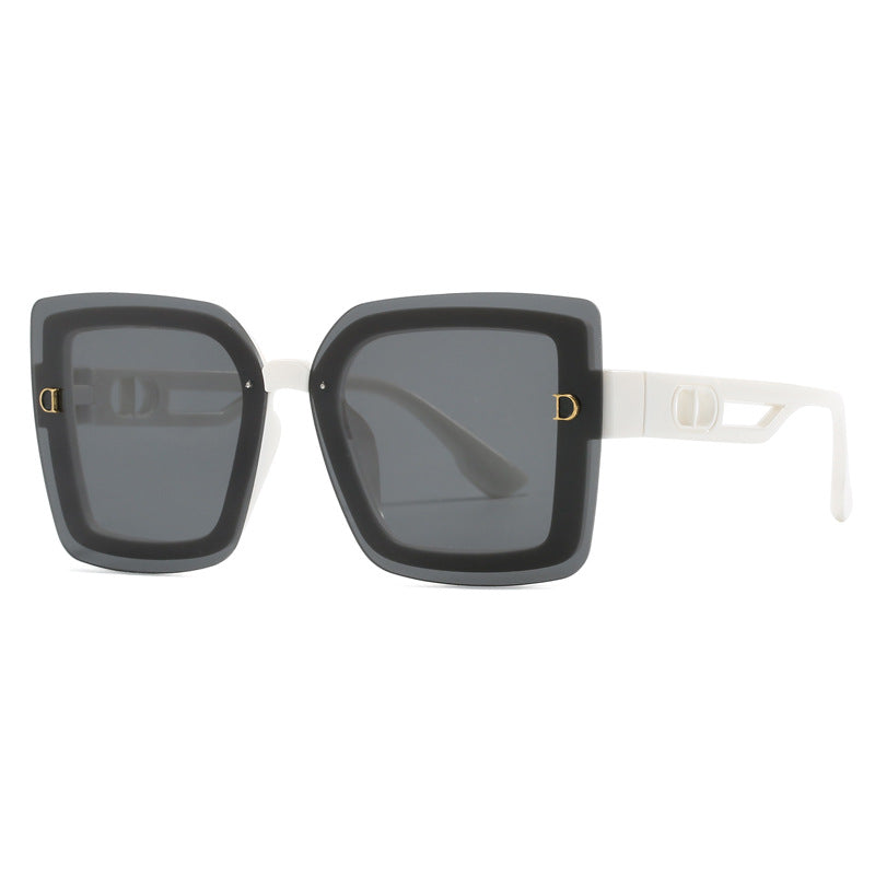 Ladies fashionable oversized sunglasses in geometric design Kalsten