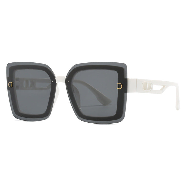 Ladies fashionable oversized sunglasses in geometric design Kalsten