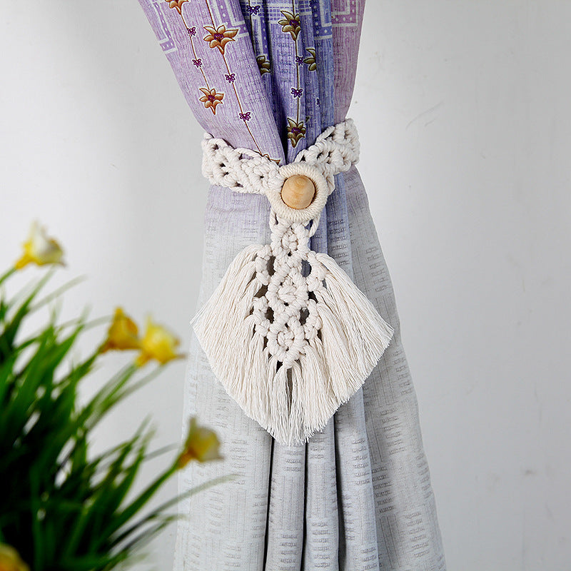 Macrame Curtain Tieback Holder Acalora