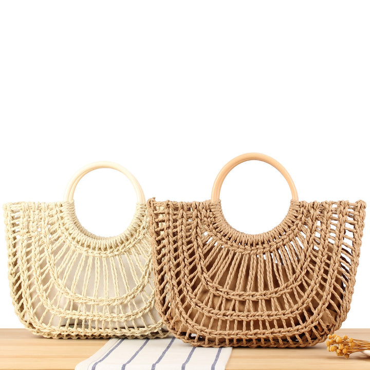 Handbag with Horizontal Braiding and Practical Inner Pouch Kalsten