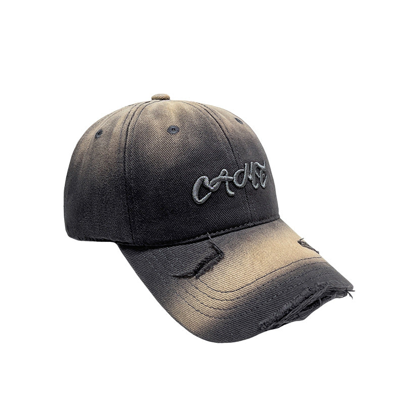 Men's Distressed Front Embroidered Baseball Cap Kalsten