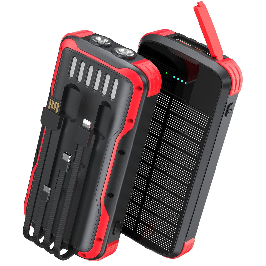 Portable solar power bank with multifunctional charging ports Kalsten