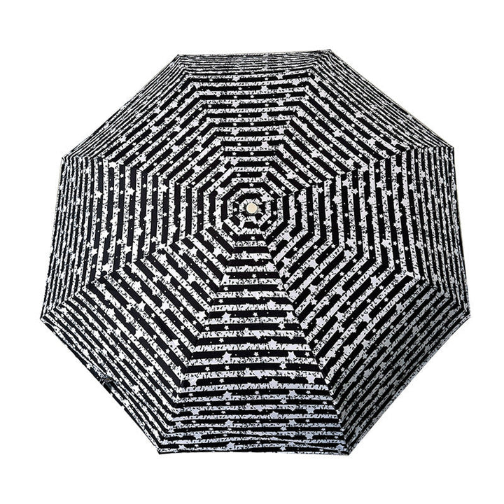 Women Foldable Umbrella with Stylish Stripe Pattern Kalsten