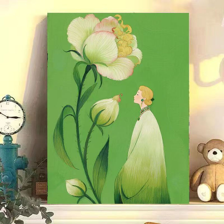 Artistic Floral Illustration Canvas Artwork Kalsten