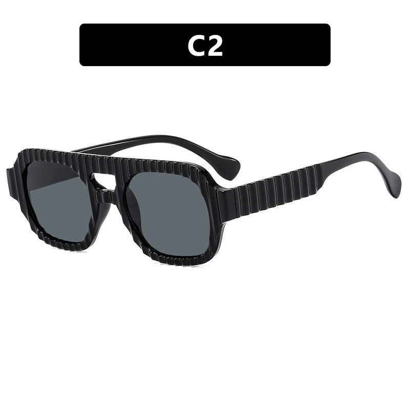 Women's geometric sunglasses with sophisticated structural design Kalsten