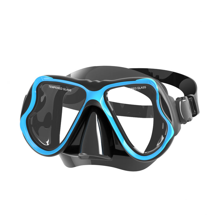 Diving mask with wide field of vision and impact-resistant design Kalsten