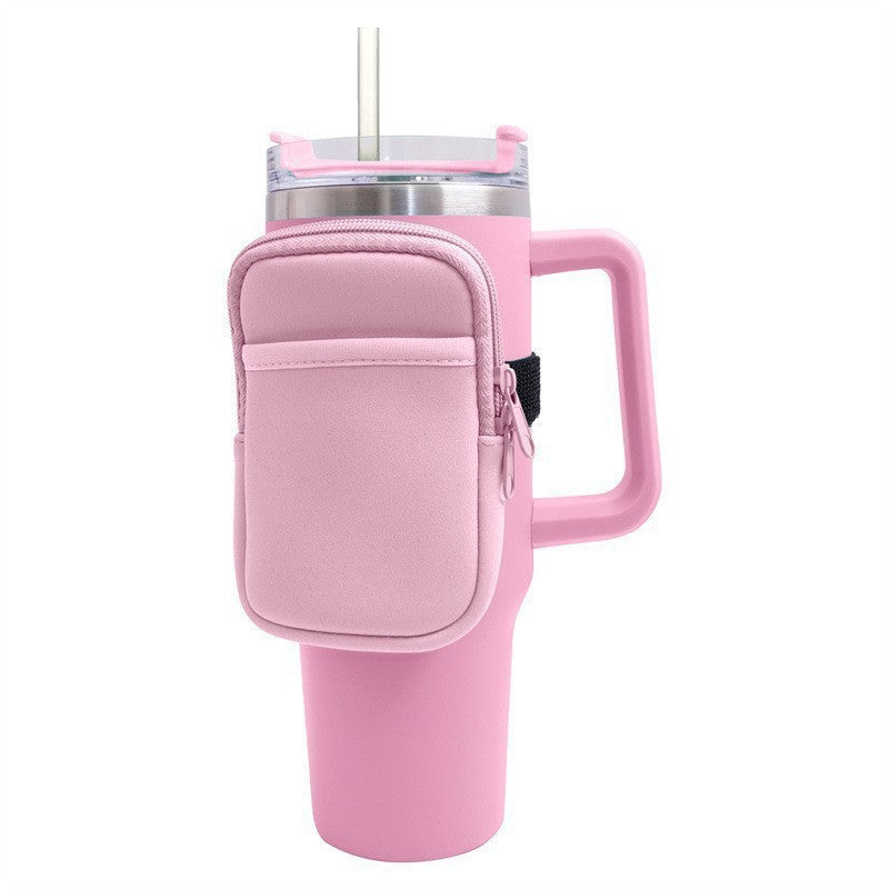 Unisex cup holder with practical pocket Kalsten