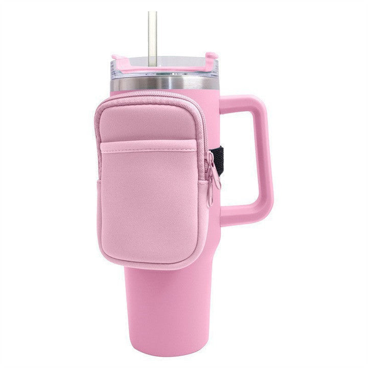 Unisex cup holder with practical pocket Kalsten