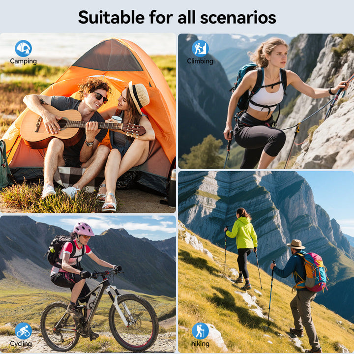 Solar Power Bank with Integrated Charging Cables and Robust Housing Kalsten