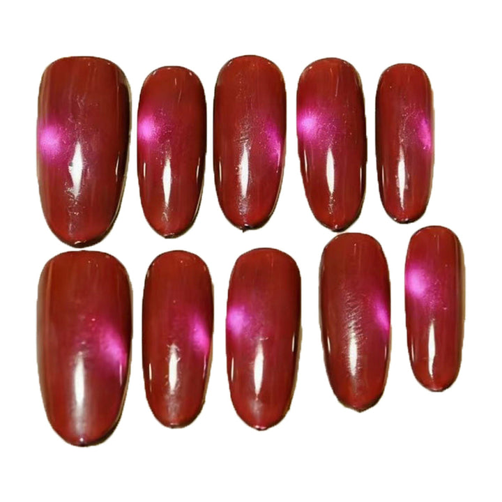 Glossy Almond-Shaped Press-On Nail Extensions Kalsten