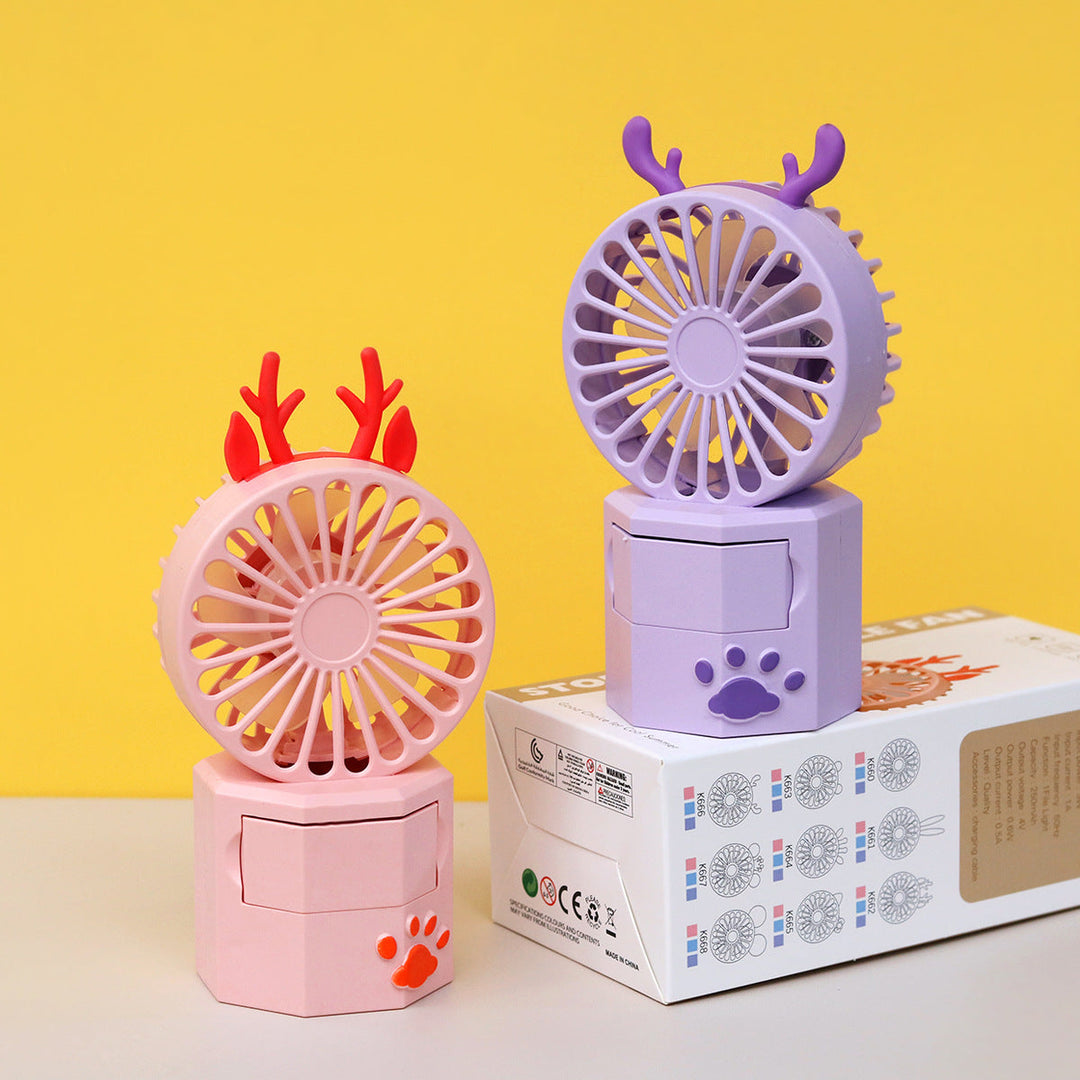 Unisex Portable Mini Fan with Animal Ears and USB Connection Kalsten