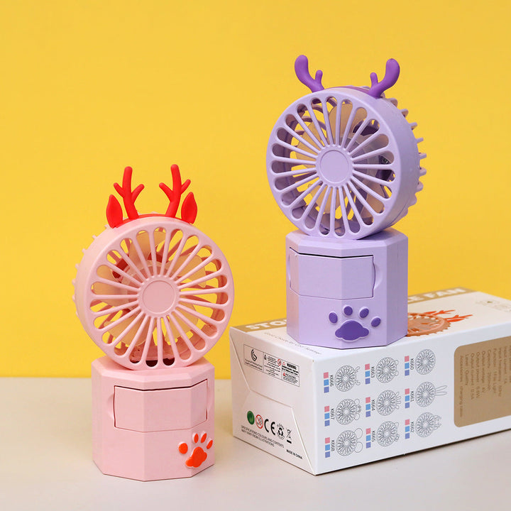 Unisex Portable Mini Fan with Animal Ears and USB Connection Kalsten
