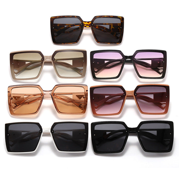 Women's fashionable square sunglasses with unique frame structure Kalsten