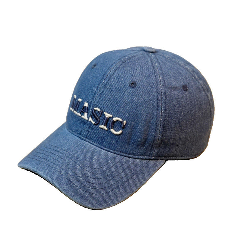Women's Embroidered Denim Baseball Cap Kalsten