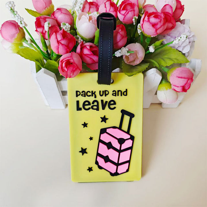 Unisex luggage tag in creative rainbow design Kalsten