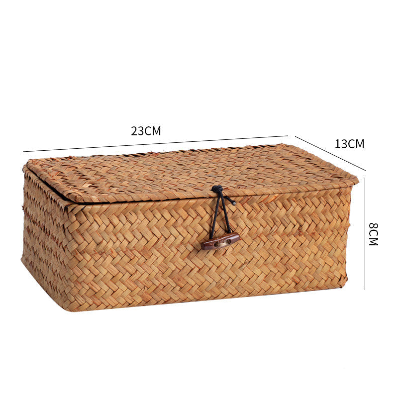 Handwoven Storage Box with Lid Kalsten