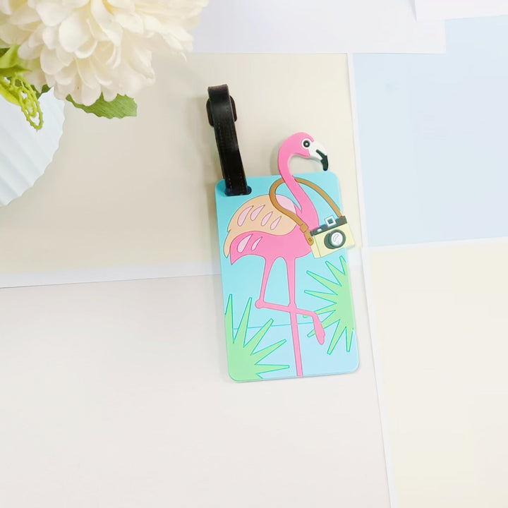 Unisex Luggage Tag in Flamingo Design Kalsten