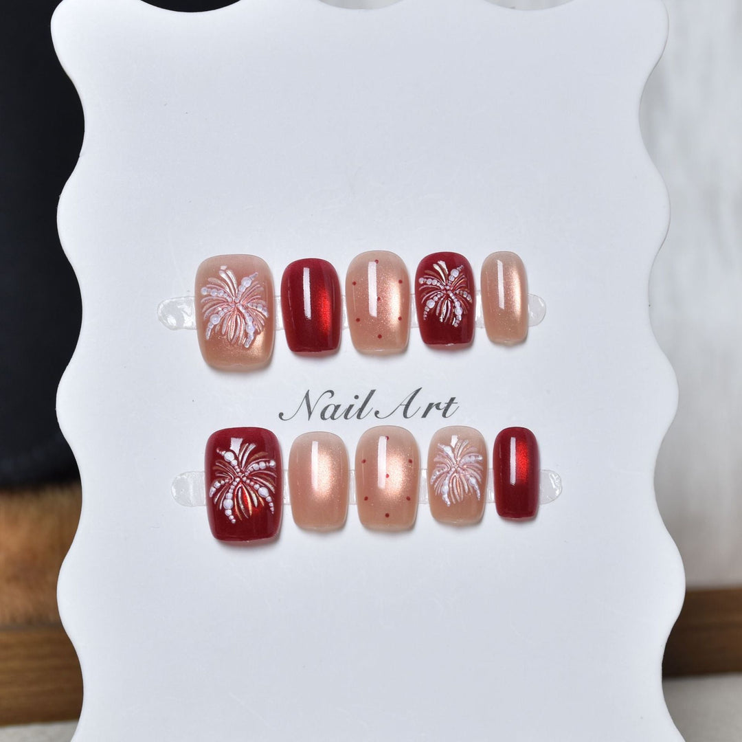 Artistic Press-On Nail Design Set Kalsten