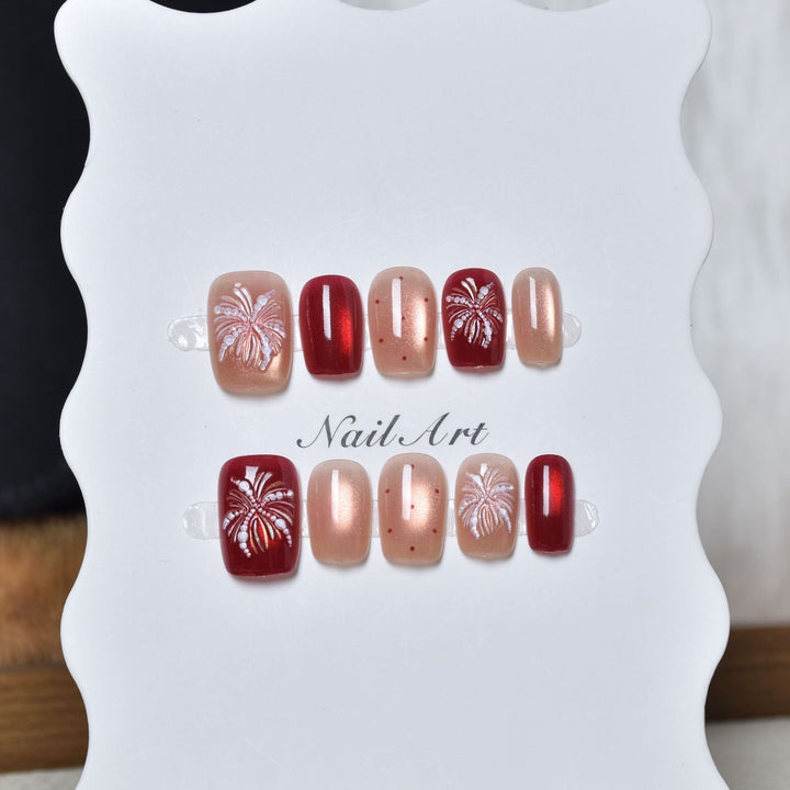 Artistic Press-On Nail Design Set Kalsten