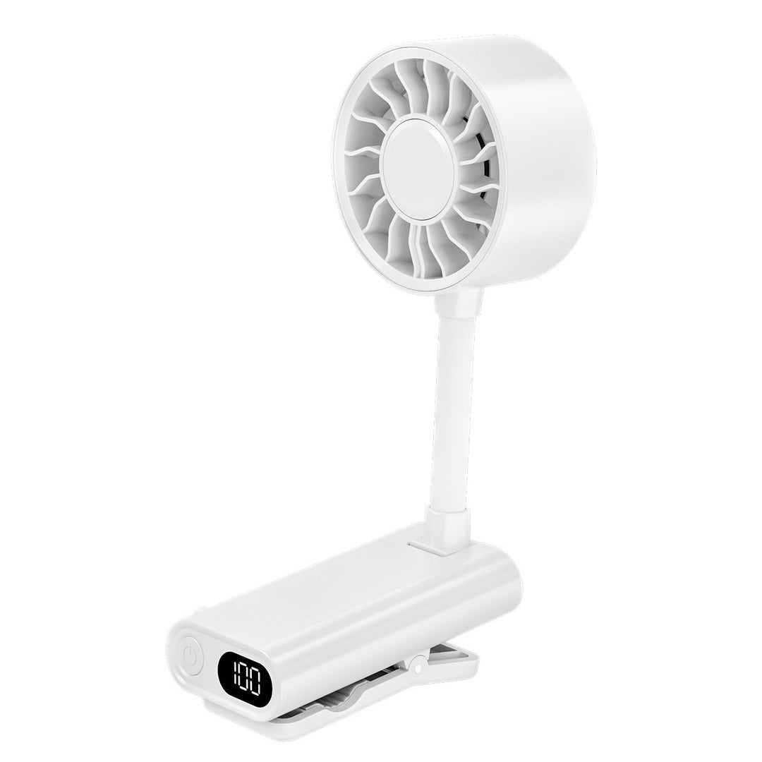 Women's portable mini fan with powerful battery and flexible mount Kalsten