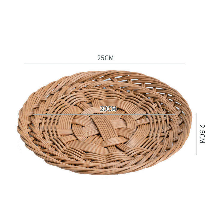 Unisex Oval Basket with Artistic Woven Texture Kalsten
