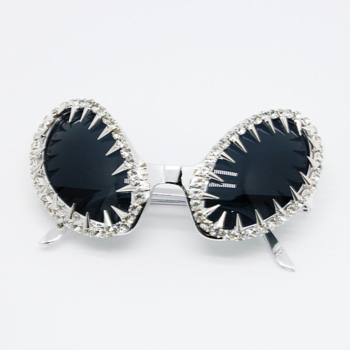 Women's striking sunglasses with luxurious crystal embellishments and尖 design elements Kalsten