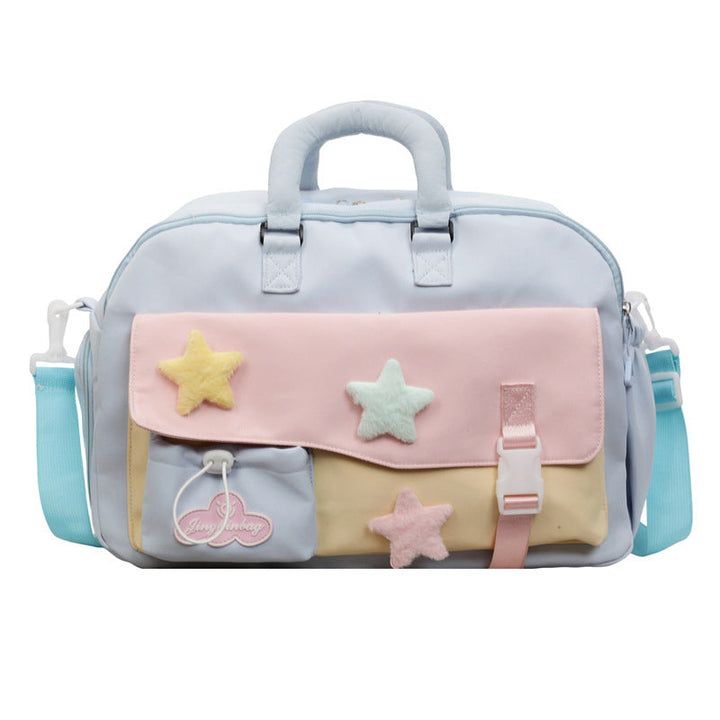 Fashionable Tote Bag With Colorful Applications Kalsten