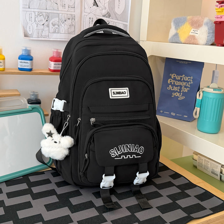 Multi-Pocket Casual School Backpack
