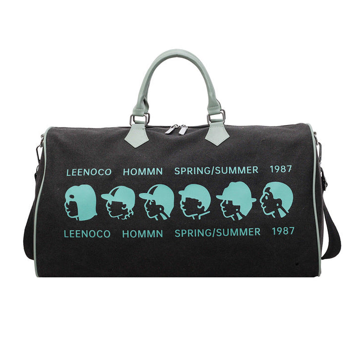 Graphic Print Travel Duffle Bag