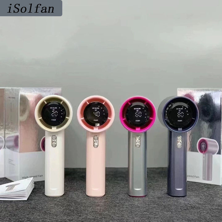 Women Portable Hand Fan with LED Display Kalsten